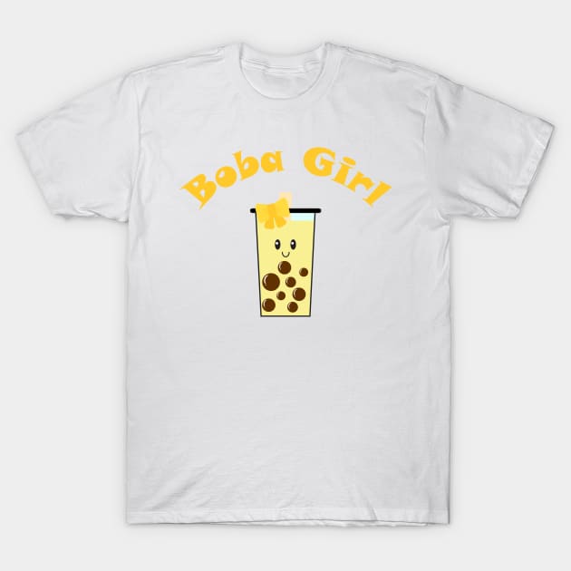 Boba Girl in Yellow T-Shirt by Kelly Gigi